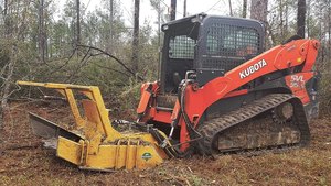 รถตักตีนตะขาบ Kubota SVL97-3 พร้อมอุปกรณ์บดไม้สำหรับงานป่าไม้ ใช้เครื่องยนต์ดีเซล PLC ระบบไฮดรอลิก HYDAC แรงบิดสูง - Product Image 3
