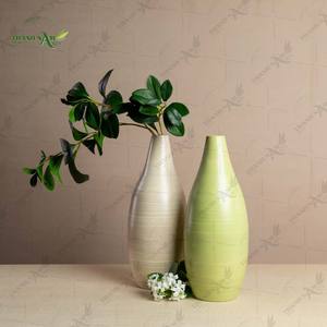 Modern Spun Bamboo Tabletop <b>Vase</b> 100% Natural Material Eco-Friendly & Durable Made in Nam Dinh Vietnam - Product Image 6