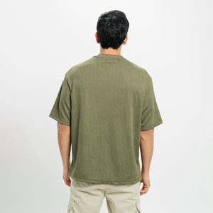 T-shirts Boxy Personnalisés pour Hommes, Séchage Rapide, Coupe Oversize, Maillot de Football, Basketball, en Maille, 100% Coton, Fabriqués au Pakistan - Product Image 3