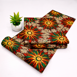 Tissu en coton 100% imprimé wax africain personnalisé pour la production de vêtements, personnalisation du logo, approvisionnement en gros sur mesure - Product Image 4