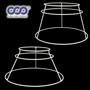 Lightweight Metal Flower Stand Drainage Hole <b>White</b> Colors Elegant Holder for Events Grand Openings Shops - Product Image 2