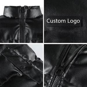 Veste en cuir PU pour homme NESTA SPORTS, manteau d'hiver rembourré en coton épais, fermeture éclair, décontracté, élégant, grande taille, col montant, chaud - Product Image 5