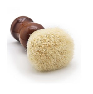 Maclura 1 pièce Brosse à raser en poils de porc 100% purs, manche en bois massif, outils de rasage OEM avec logo personnalisé - Product Image 4