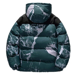 Nouvel arrivage Veste d'hiver unisexe Streetwear personnalisé Bouffant à bulles rembourré épais col à capuche chaud fermeture à glissière pour hommes femmes - Product Image 2