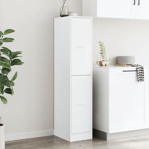 Armoire d'apothicaire de taille moyenne en bois d'ingénierie blanc pour salon - Product Image 4