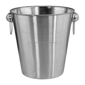 Seau à glace en aluminium personnalisé en gros, capacité 10L, écologique, forme cylindrique, pour camping, bar, restaurant, seau à bouteilles de vin - Product Image 2