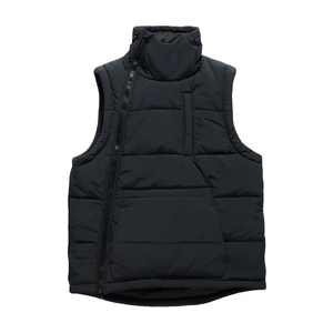 Nouvelle Arrivée Gilet matelassé sans manches pour homme, couleur unie, col montant, chaud, coupe-vent, pour l'hiver - Product Image 1