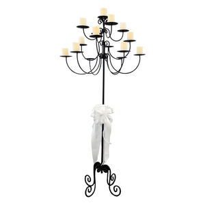 Candelabros de Hierro Forjado Estilo Rústico para Decoración de Hogar, Fiestas y Jardín, Juego de 2 Velas Decorativas Modelo BBCS1000 - Product Image 4