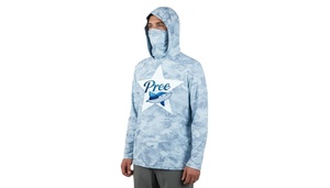 Camiseta de Pesca con Capucha UPF 50, Estampado por Transferencia de Calor, Ligera, de Poliéster y Spandex, Protección UV, Manga Larga, para Hombre, para Actividades al Aire Libre - Product Image 6