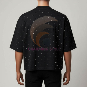 Custom <b>Acid</b> Wash Vintage T Shirt Streetwear Distressing Washed Heavy Cotton T Shirts With Logo <b>Drop</b> Shoulder Oversized - Product Image 5