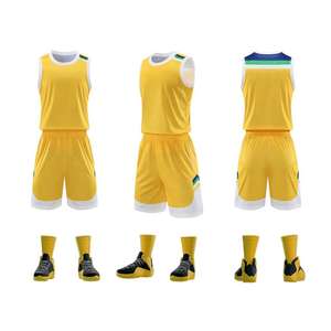 Uniforme de Baloncesto de Camuflaje Color Azul, Uniformes de Baloncesto Juveniles Reversibles - Product Image 2