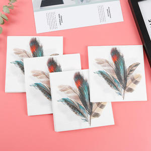 กระดาษเช็ดปากแบบใช้แล้วทิ้ง พิมพ์ลายตามสั่ง 1 ชั้น สีสันสดใส สำหรับร้านอาหาร ผลิตจากเยื่อไม้บริสุทธิ์ ดีไซน์ลายเฉพาะตัว - Product Image 3