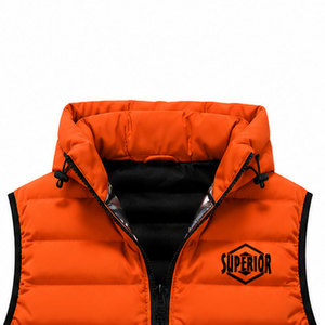 Chaleco de Invierno para Hombre, Resistente, Aislado, Sin Mangas, Repelente al Agua, Tejido Transpirable con Bolsillos con Cremallera Funcionales - Product Image 3