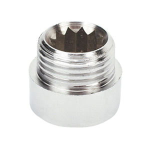 Extensión de grifo de latón cromado de 1/2" BSP, rosca hembra a macho, accesorio de tubería de latón niquelado - Product Image 1