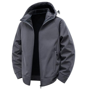 Customized Front Solid Color Unisex Winter Varsity Jacket Stand <b>Covered</b> <b>Button</b> Fleece Windbreaker Waterproof Quick Dry - Product Image 1