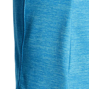 T-shirt à col rond et manches courtes pour femme, bleu chiné uni, t-shirts vierges pour sublimation, 100% polyester, avec logo - Product Image 5