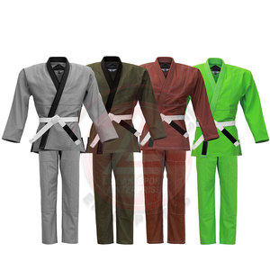 Jiu Jitsu เครื่องแบบ GI สำหรับผู้ใหญ่440g ผ้าคอตตอน100% พร้อมโลโก้ด้านหน้าป้องกันการหดตัวและระบายอากาศได้ดีใช้ได้ทั้งชายและหญิง - Product Image 5