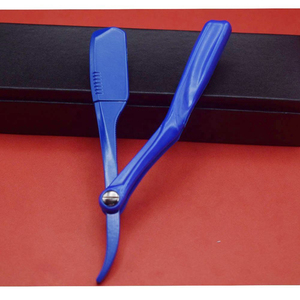 <b>Single</b> <b>Blade</b> Safety <b>Razor</b> Gold Black Plastic Handle Stainless Steel <b>Blade</b> Disposable Manual Barber Use Daily Shaving Tool for - Product Image 4