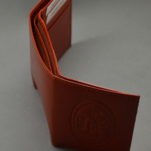 San Francisco 49ers Embossed Genuine Leather <b>Wallet</b> <b>RFID</b> Protection Short Fold Card Holder Unisex Fashion Style - Product Image 2