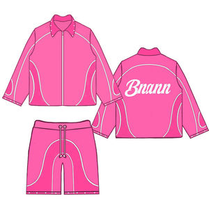 Chándal Deportivo Unisex, Estilo Urbano, Negro, Poliéster, Impermeable, Cierre de Cremallera, Bolsillos Laterales, Transpirable, Corte Regular, Ropa de Verano - Product Image 1