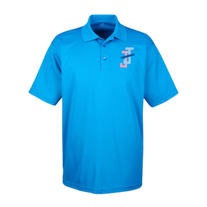 Camisa Polo para Hombre con Logotipo Bordado, Azul Claro, Manga Corta, Cuello Clásico, Mezcla de Algodón, Informal, para Negocios, Golf, Uniforme, Ropa Deportiva - Product Image 3