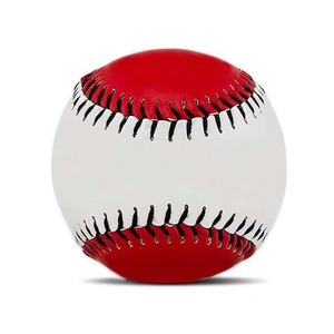 Ballons de baseball professionnels de haute qualité pour l'entraînement, en cuir PU PVC pleine fleur, avec logo imprimé, coutures plates, liège en laine surélevé, lestés - Product Image 2