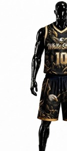 <b>White</b> Stitch <b>Women's</b> Basketball <b>Shorts</b> Sleeveless Crew Neck Sublimated Print Breathable Spandex/Nylon Athletic Fit Custom - Product Image 4