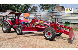 Accessoire de niveleuse avec lame de nivellement, système hydraulique, bêche avant pour tracteur Mahindra 6050 NOVO - Product Image 3