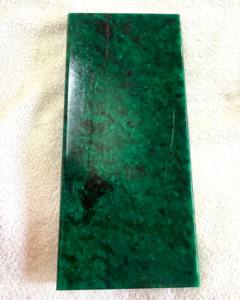 Plaque d'émeraude chauffée, pierre précieuse naturelle verte, tranche d'émeraude polie, pierre brute pour la fabrication de bijoux - Product Image 2