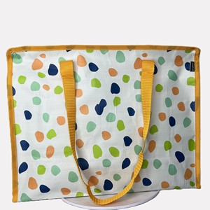 Bolsa de Compras Reutilizable Grande y Resistente Personalizada de Moda con Impresión de su Logotipo, Bolsa de Compras Tejida con Cremallera de Fábrica - Product Image 1