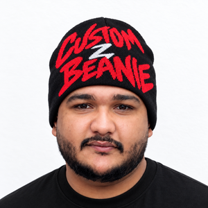 Bonnet en tricot à lettres intégrales personnalisé unisexe, couvre-chef d'hiver en acrylique doux et extensible, bonnet streetwear en gros - Product Image 2