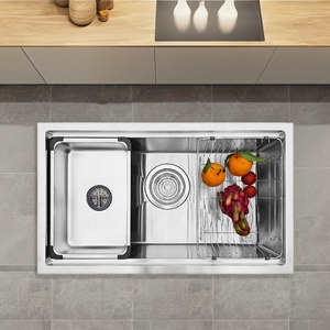 Fregadero de cocina moderno de un solo tazón, modelo Hairline 7846-1, de acero inoxidable 304, forma rectangular, hecho a mano en Vietnam, con un precio muy bueno. - Product Image 1