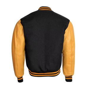 Custom University Varsity <b>Jacket</b> Premium Wool <b>Leather</b> Letterman <b>Jacket</b> Baseball Style OEM ODM - Product Image 4