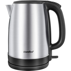 Bouilloire électrique en acier inoxydable sans BPA de 1,7 L avec lumière LED, arrêt automatique et protection contre l'ébullition à sec - Product Image 1