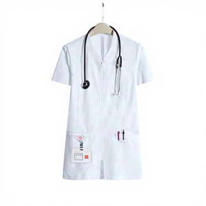 Medical <b>Scrub</b> Sets Summer New Unisex Slim Fashion Two-Piece Short-Sleeved Woven Polyester/Cotton Hospital Work <b>Clothes</b> Uniform - Product Image 4