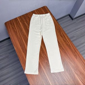 Pantalon de survêtement en molleton pour homme, taille élastique, épais, décontracté, hiver, avec poches latérales, style tricoté à devant plat - Product Image 5