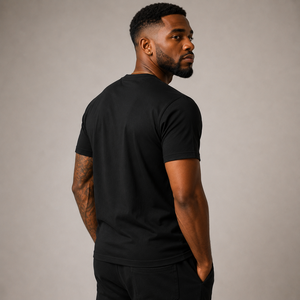 Camiseta Negra de Manga Corta para Hombre Alpha Phi Alpha 1906, Corte Regular, Cuello Redondo, Informal, de Algodón, con Diseño de Letras Estampadas en la Parte Delantera, OEM - Product Image 3