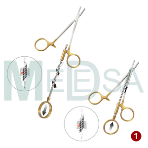 Pinza de torsión TC Corwin Hegar, portaagujas automático, instrumento quirúrgico para cerclaje ortopédico - Product Image 2