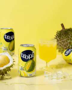 Bebida Tropi Juice en Lata de Aluminio de 330 ml, 100% Puré de Fruta, Bajo en Grasa, Esterilizada, Agua de Sandía Recién Exprimida, Sabor a Frutas Variadas, 5 Brix - Product Image 1