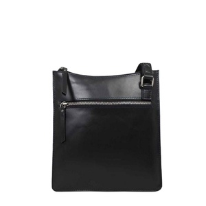 Bolso cruzado de cuero genuino liso negro hecho a mano de la mejor calidad Estilo vintage Borla superior Proveedor indio Saman Exports - Product Image 1