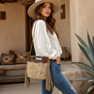 Sac fourre-tout élégant en daim pour femme avec franges, sac à bandoulière |   Sac à main de créateur pour le bureau et usage quotidien, fabriqué en Inde, export 2026 - Product Image 3