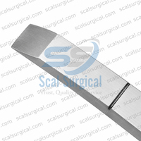 Couteau à os nasal en acier inoxydable allemand, type Cottle, en forme de T, gradué, 18 cm