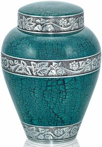 <b>Memorial</b> container remembrance urn funeral <b>keepsake</b> stylish urn decorative metal vase tabletop urn ceremonial urn storage urn - Product Image 5