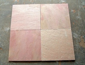 <b>Lime</b> Pink Limestone Durable Non-Slip Paving Slabs and Tiles for Interior and Exterior Design - Product Image 2