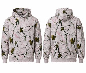 Sudadera con Capucha para Hombre, Color Rosa Sólido, Mezcla de Algodón Grueso, con Logotipo Frontal, Corte Regular, para Otoño - Product Image 6