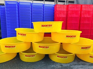 Nestable Round <b>Plastic</b> Tank 41x128x113 cm Agriculture Water Tub Circular PP Container Space Saving International Export Supply - Product Image 1