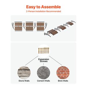 Tende da Sole per Porte Esterne 38 x 117 Pollici con Staffa in ABS per Protezione da Pioggia, Neve e Sole, con Funzionalità di Drenaggio - Product Image 5