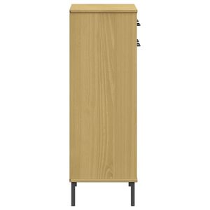 ชั้นวางรองเท้ามาตรฐานทำจากไม้สนสีน้ำตาลและโลหะ - Product Image 6