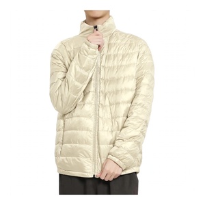 Custom Lightweight Puffer Jacket Stand Collar Winter Coat Casual Full Zip Warm Bubble Jacket Plain <b>Mens</b> Outerwear Outerwear Jack - Product Image 1