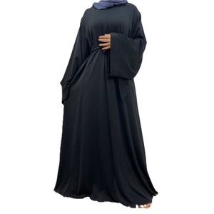 Vestido de oración musulmán Abaya, vestido Abaya con capucha de una pieza, vestido largo maxi para mujer, Jilbab islámico de Dubái con la mejor calidad. - Product Image 4